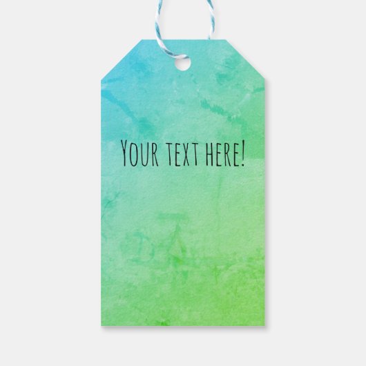 黄色のおもちゃトラックキッズ ギフトタグ (裏面)