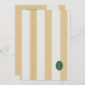 黄色のくぼみのある縁のSave The Date 招待状 (正面/裏面)