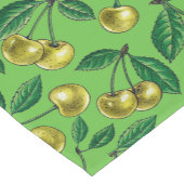 黄色のさくらんぼ ショートテーブルランナー (コーナー)