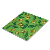 黄色のさくらんぼ タイル (側面)