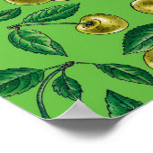 黄色のさくらんぼ ポスター (角)