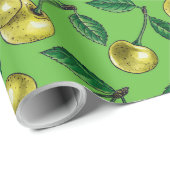 黄色のさくらんぼ ラッピングペーパー (ロールコーナー)