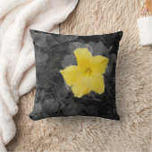 黄色のしぶき クッション (ブランケット)