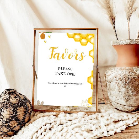 黄色ののまわりにの赤ちゃんシャワーお気に入りサイン ポスター