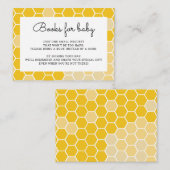 黄色ののまわりに赤ちゃんシャワーブックリクエストカード エンクロージャーカード (正面/裏面)
