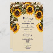 黄色のひなかわいらしわりエレガントな結婚式 (正面/裏面)