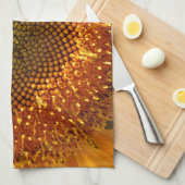 黄色のひなエレガントま キッチンタオル (四つ折り)