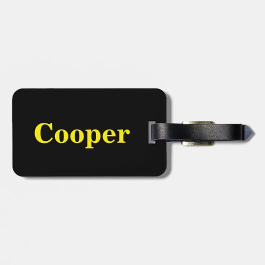 黄色のひなエレガントま ラゲッジタグ (裏面横)