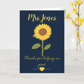 黄色のひまわりが私を育ててくれるカード カード (黄色い花)