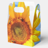 黄色のひまわりとミツバチが青い空に浮かぶ箱 フェイバーボックス (オープン)