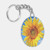 黄色のひまわりキーチェーン キーホルダー (正面左)