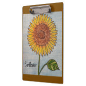 黄色のひまわりクリップボード クリップボード (左)