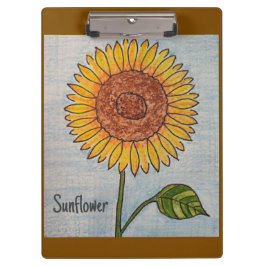 黄色のひまわりクリップボード クリップボード