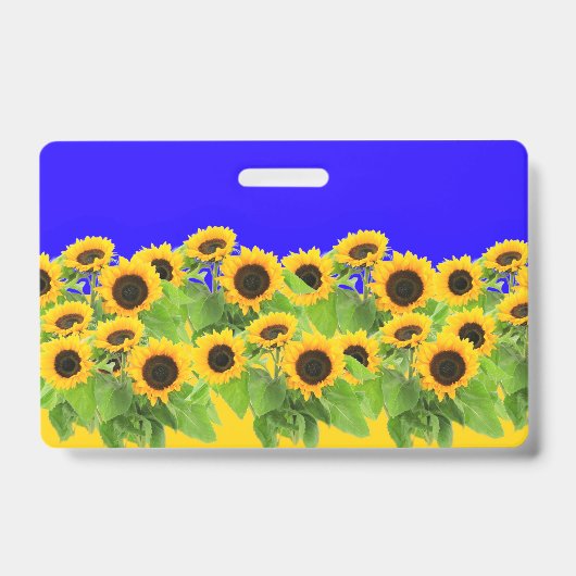 黄色のひまわりバッジ バッジ (正面)