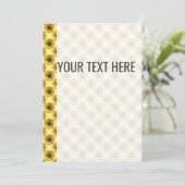 黄色のひまわりパターン発表 案内状 (スタンド正面)