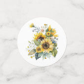 黄色のひまわりブーケ コンフェッティ (スモール正面)