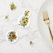 黄色のひまわりブーケ コンフェッティ (グループ)