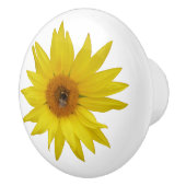 黄色のひまわりミツバチ付き セラミックノブ (右)