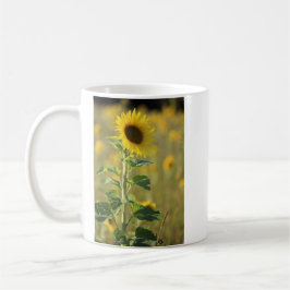 黄色のひまわり写真1枚 コーヒーマグカップ
