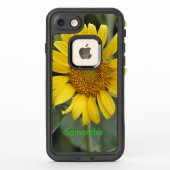 黄色のひまわり名 LifeProof iPhoneケース (裏面)