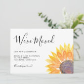 黄色のひまわり引っ越しました移動 案内状 (スタンド正面)