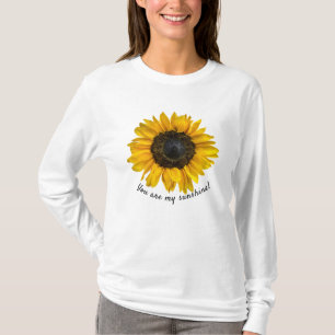 黄色のひまわり引用文 Tシャツ