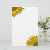 黄色のひまわり文房具 便箋 (スタンド正面)