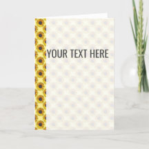 黄色のひまわり柄のお知らせ