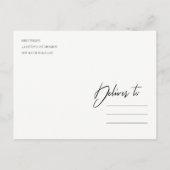 黄色のひまわり水色フローラ保存日 案内ポストカード (裏面)