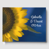 黄色のひまわり結婚が青 ゲストブック (正面)