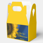 黄色のひまわり結婚が青 フェイバーボックス (オープン)