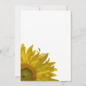 黄色のひまわり結婚記念日パーティー 招待状 (裏面)