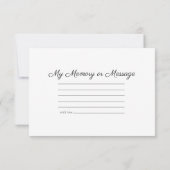 黄色のひまわり花共有追悼式 ノートカード (裏面)