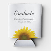 黄色のひまわり2025年クラス卒業 缶クーラー (正面)