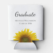 黄色のひまわり2025年クラス卒業 缶クーラー (裏面)
