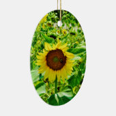 黄色のひまわり セラミックオーナメント (右)