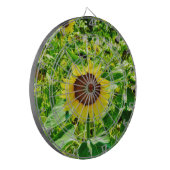 黄色のひまわり ダーツボード (正面左)