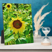 黄色のひまわり フォトプラーク (側面)