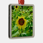 黄色のひまわり メタルオーナメント (右)