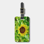 黄色のひまわり ラゲッジタグ (正面縦)