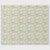 黄色のひまわり ラッピングペーパー (フラット)