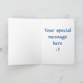 黄色のひまわり 母の日のパーソナライズ カード (内部)