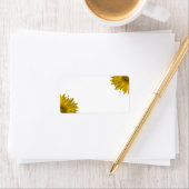 黄色のひまわり（白） ラベル (インサイチュ)