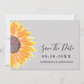 黄色のひまモダンわりグレー日付保存 セーブザデート (正面)