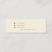 黄色のひま素朴わ花水彩耳飾り スキニー名刺 (裏面)