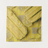 黄色のアイスコーンのポップスカル タペストリー (正面)