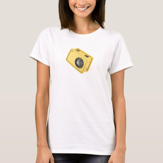 黄色のアクションカメラ Tシャツ (正面)
