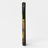 黄色のアジアンリリーの古い汚れたキャンバスの背景 Case-Mate iPhoneケース (裏面/左)
