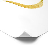 黄色のアヒルとリボン赤ちゃんシャワー歓迎サイン ポスター (角)