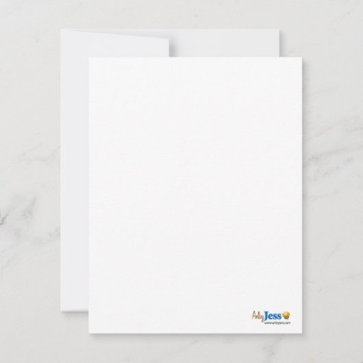 黄色のアヒル浴槽フラットありがとうご注意 ノートカード (裏面)